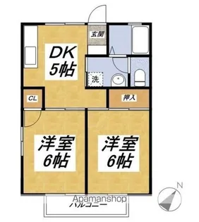 東京都練馬区氷川台3丁目【アパート】の間取り