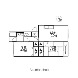 笠川83番館【2階】の間取り