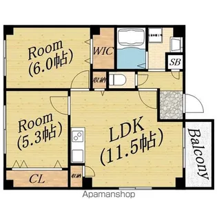 アレーズ【2階】の間取り