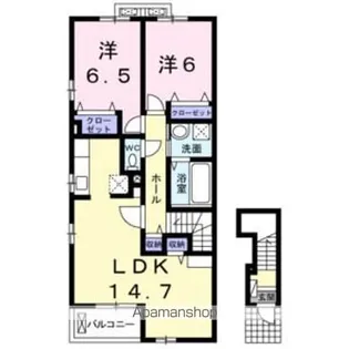 プルメリア【2階】の間取り