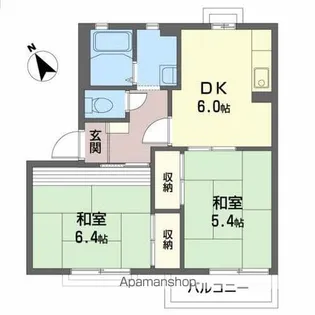 ヌーベルバーグD【202号室】の間取り