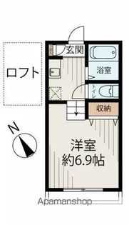 フリーハンド上大岡【1階】の間取り