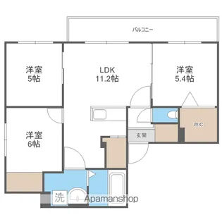 パーク農試館【5階】の間取り