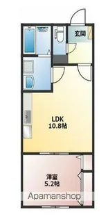 アンレーヴメゾンB【1階】の間取り