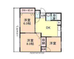 桜井ハイツ【B302号室】の間取り