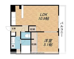 レガーロ大津なぎさ公園【502号室】の間取り