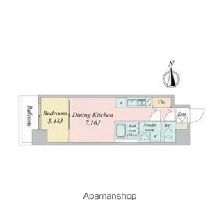 ARTIZA金山【7階】の間取り