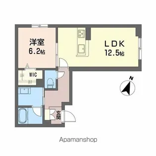 WAVE 伏見【1階】の間取り