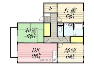ハミングタウン久留米【C103号室】の間取り