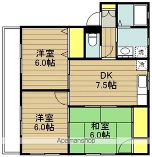 リヴェールマンション【101号室】の間取り