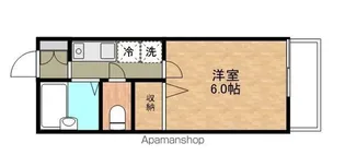 マークスクエア【101号室】の間取り