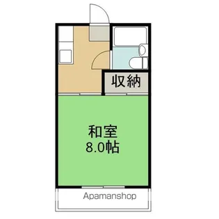 コーポ満【205号室】の間取り