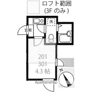 リブ綾瀬【3階】の間取り