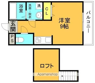アノハイツⅠ【202号室】の間取り