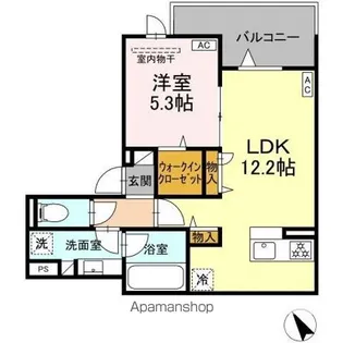 ASSETーCOURT世田谷船橋【2階】の間取り