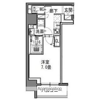 SーRESIDENCE新御徒町EAST【5階】の間取り