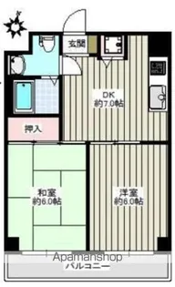 パークサイド関【2階】の間取り