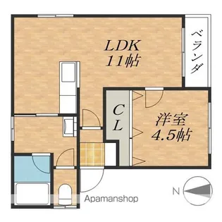 PARIE73【1階】の間取り