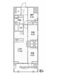 シーズンフラッツ押上フィオーレ【6階】の間取り