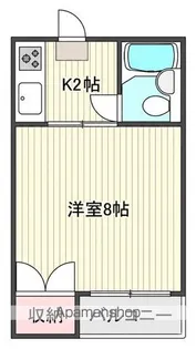 グリーンハイツ姫城【105号室】の間取り