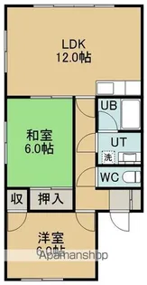ユピテル参番館【1階】の間取り