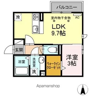 キャトルセゾン桜館【2階】の間取り