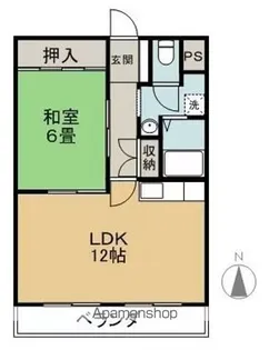 やさかハイツ【2階】の間取り