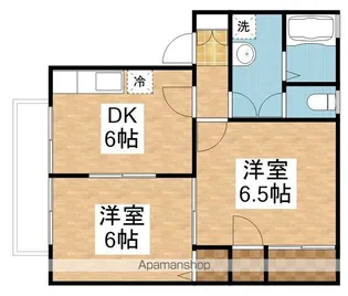 セーブルハウスB棟【102号室】の間取り