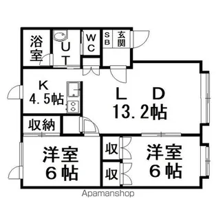 HEIGHTSフランボワーズ【2階】の間取り
