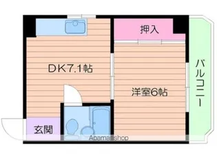 パークハイツ沢【5階】の間取り