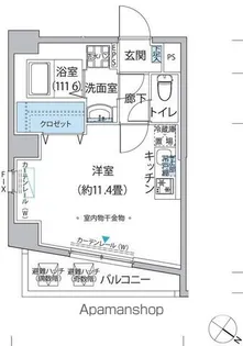 FIORE KOMAGOME【4階】の間取り
