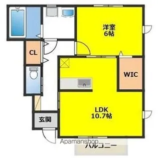 ポライトリーB【1階】の間取り