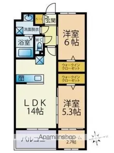ビーコンヒル石丸【4階】の間取り