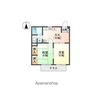 ニューシティ丸山B【1階】の間取り