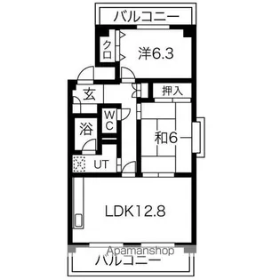 フレグランス春日井【2階】の間取り
