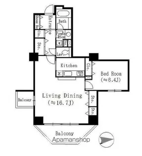 ドゥーエ東池袋【11階】の間取り