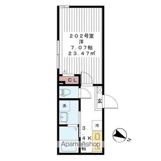 アージュドール新検見川【2階】の間取り