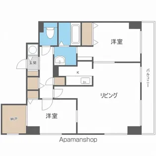 レジディア大通西【13階】の間取り