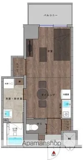 THE GLADE RESIDENCE WEST【402号室】の間取り
