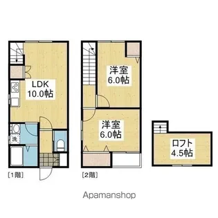 ヴィラ・アレスト・ワン【A号室】の間取り