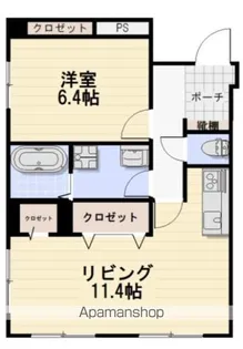 アドバンス東習志野【1階】の間取り
