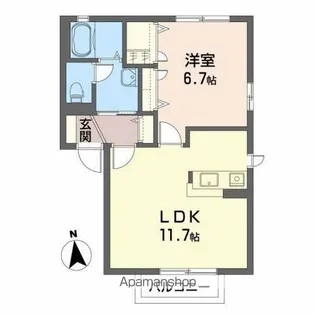 サングリーンA【2階】の間取り