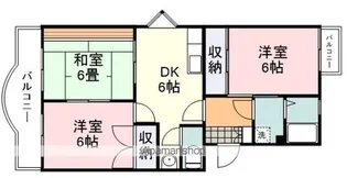 ベルフラッツ【202号室】の間取り