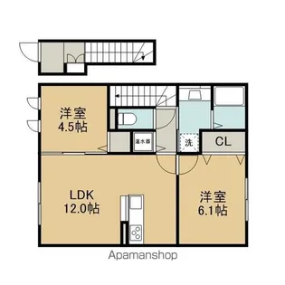 BE−WELL苫小牧【2階】の間取り