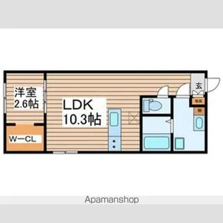 Amirl Premier Heian-dori【2階】の間取り