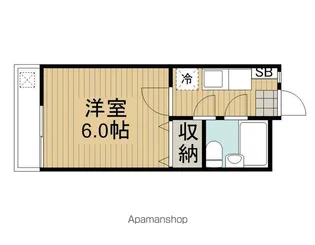 スカイハイム【202号室】の間取り