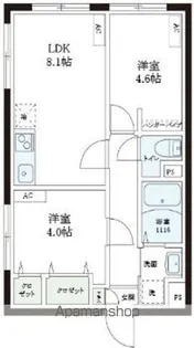 レピュア本郷レジデンス【402号室】の間取り