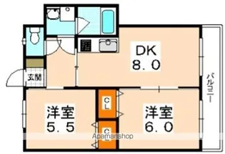 ヴィスタシア【3階】の間取り