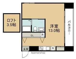 APT.新梅田【2階】の間取り