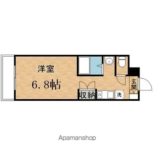 ヒルサイド柚木【3階】の間取り